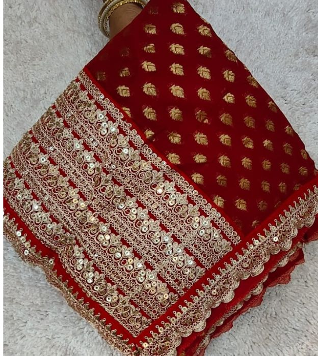 Elegant Partywear Saree with Designer Weaving Border
