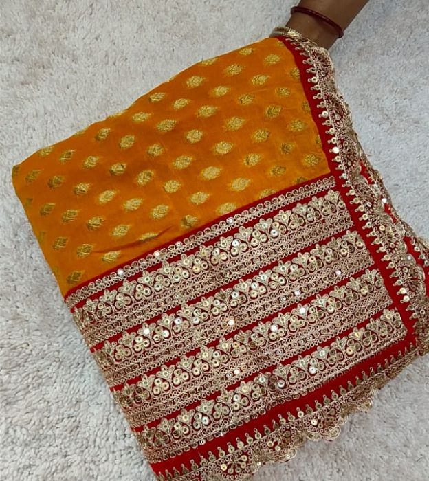 Elegant Partywear Saree with Designer Weaving Border