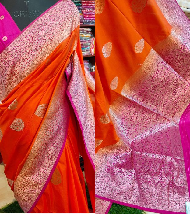 Elegant Viscose Khaddi Silk Saree with Rich Woven Pallu & Blouse Piece