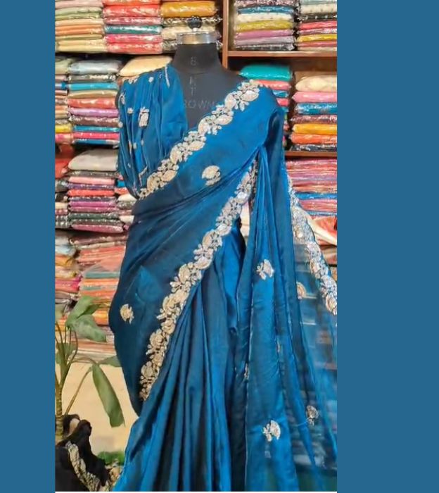 Premium Pure Fandy Designer Saree for Weddings & Party Wear