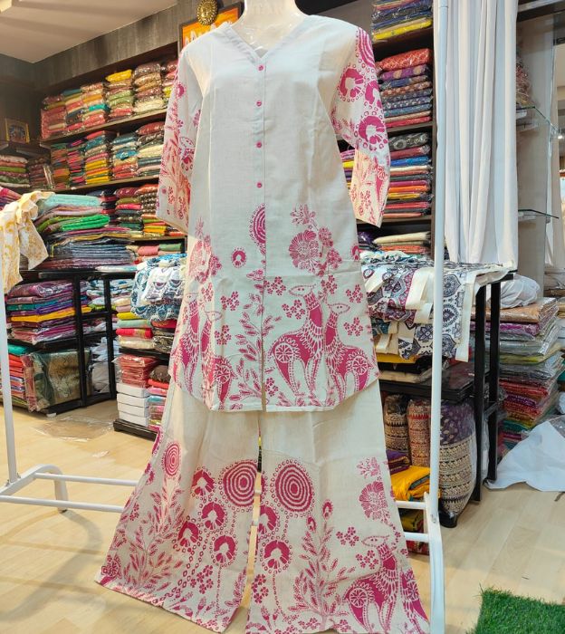Pure Khaddi Cotton Printed Co-ord Set – Elegant Everyday Wear
